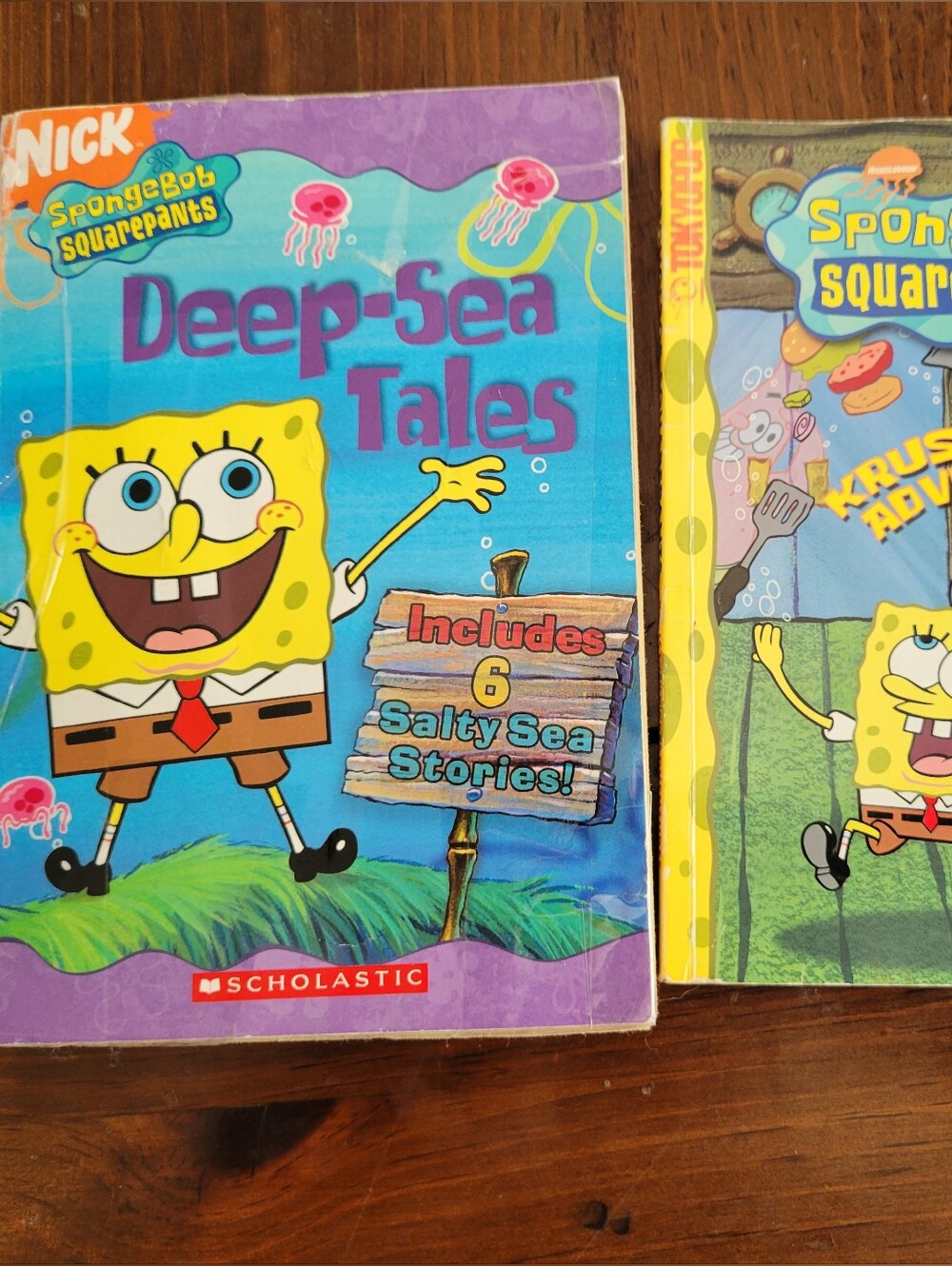 2 SpongeBob Books, Chapter Book And Comic Book